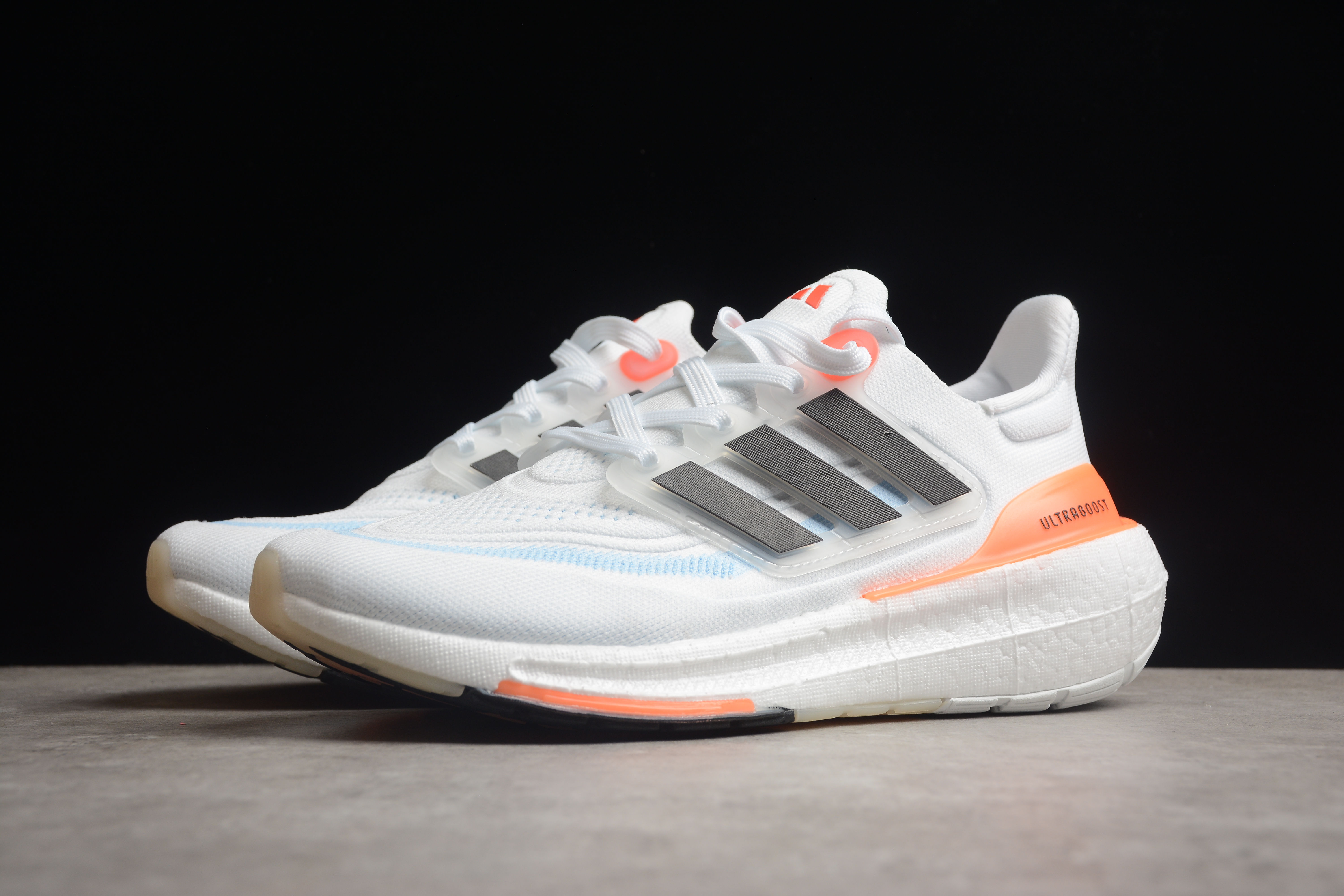 adidas Ultra Boost Light White Black Solar Red HQ6351