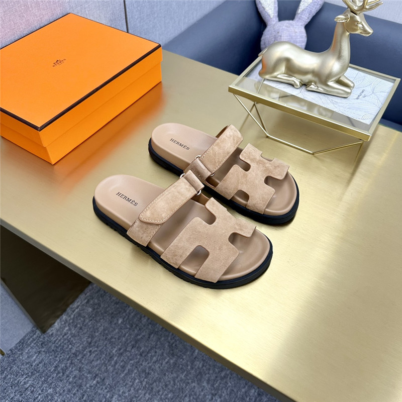 Hermès roll cake hair uncle slippers