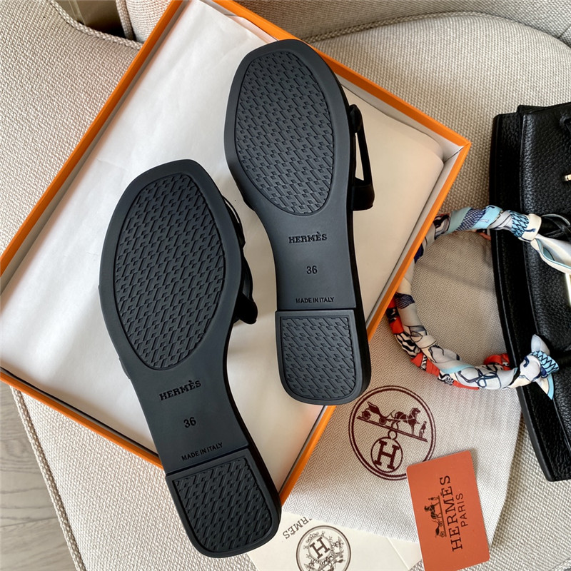 Hermès new classic pig nose chain slippers