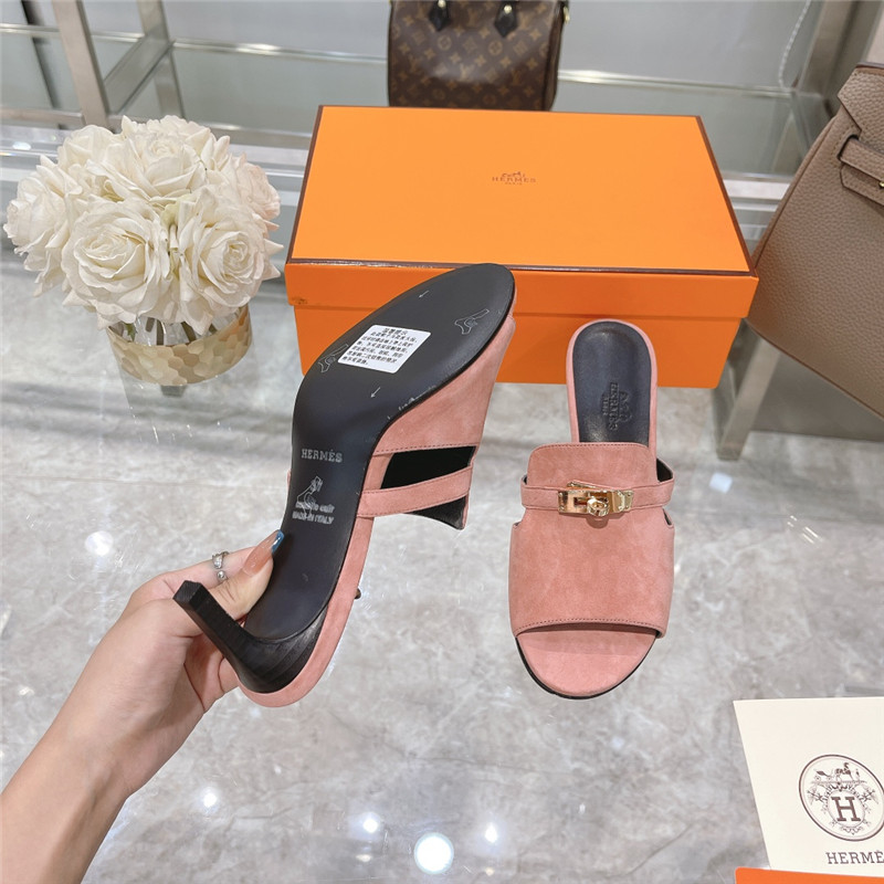 Hermes Sandals Dupe spring and summer new texture sandals