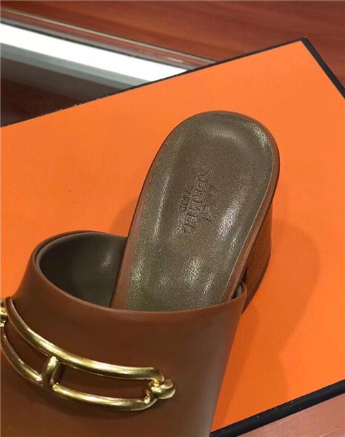 Hermes Dupes  blossom mule slippers