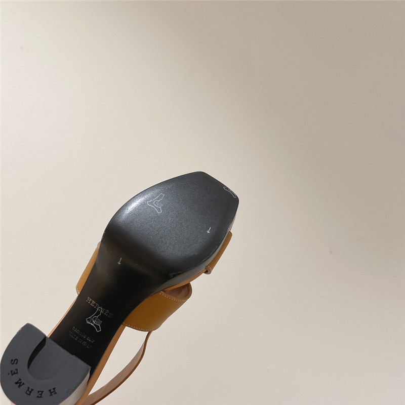 Hermes Sandals Dupe chunky heel sandals