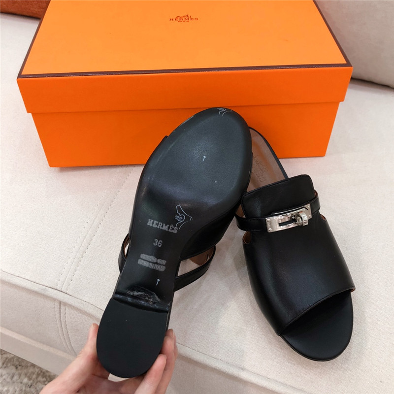 Hermes Sandals Dupe chunky heel sandals