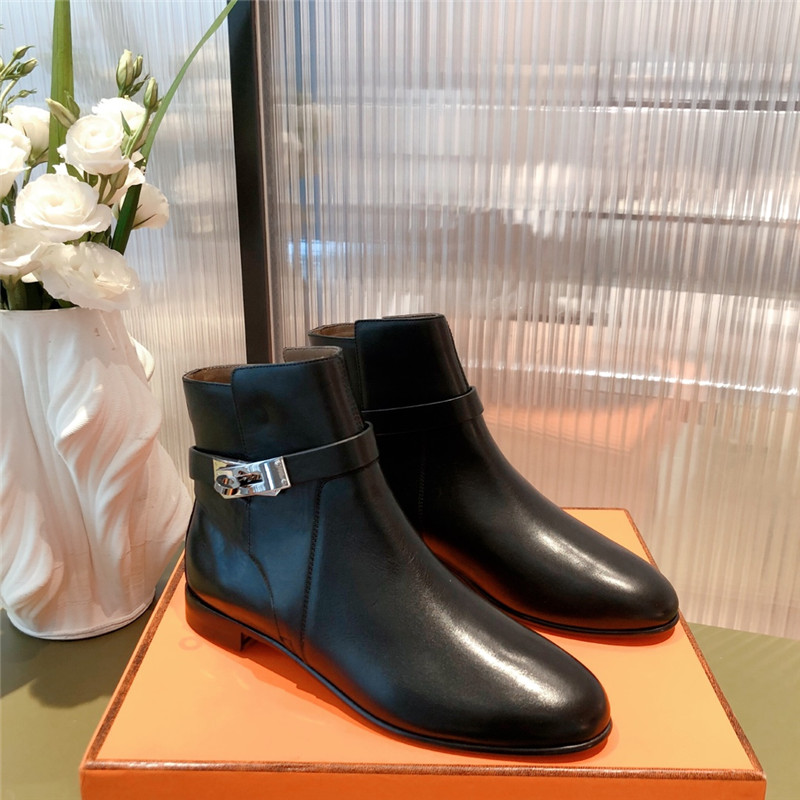 hermes kelly buckle ankle boots