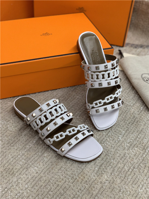 hermes flat slippers womens