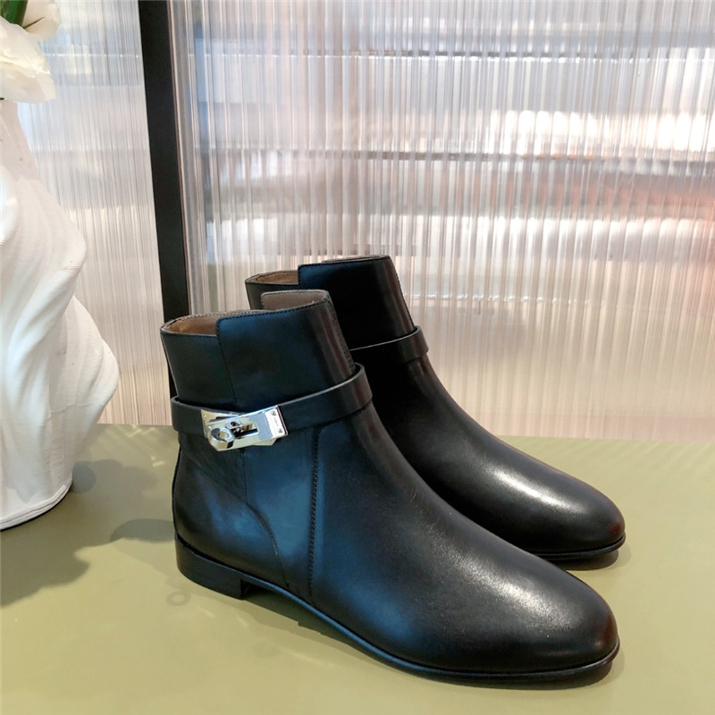 hermes kelly buckle ankle boots