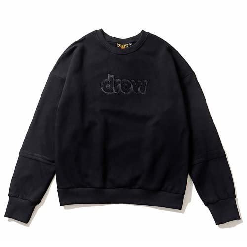 Drew House Long Sleeve Knitted Crewneck Sweatshirt Black