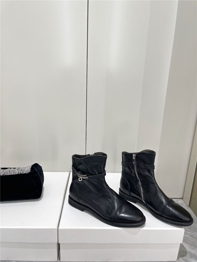 hermes kelly zip ankle boots