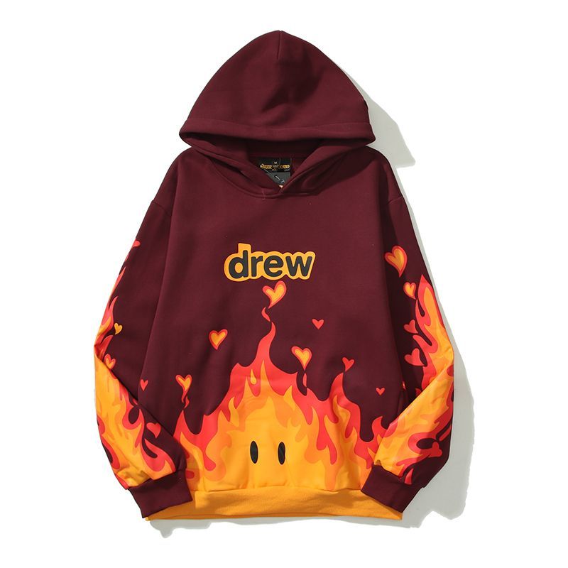 Drew House Fire Hoodie Red