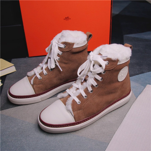 Hermes Birkin Replica wool high-top shoes