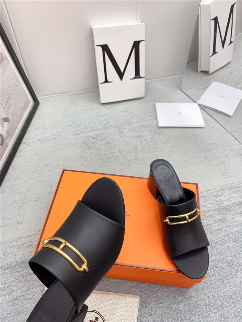 Hermes Sandals Dupe chunky heel sandals