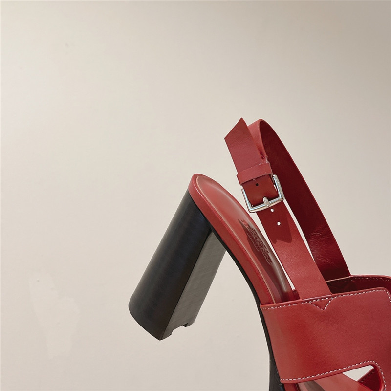 Hermes Sandals Dupe chunky heel sandals