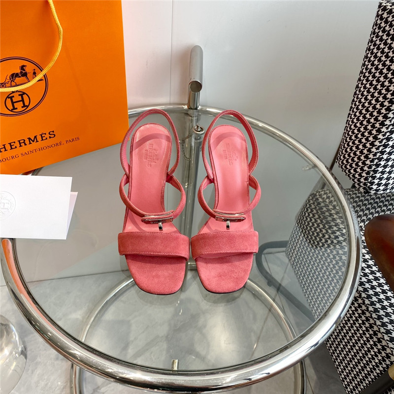 Hermès Glamor Kelly buckle high-heeled sandals