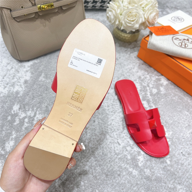 Hermes Sandals Dupe summer new orange sandals