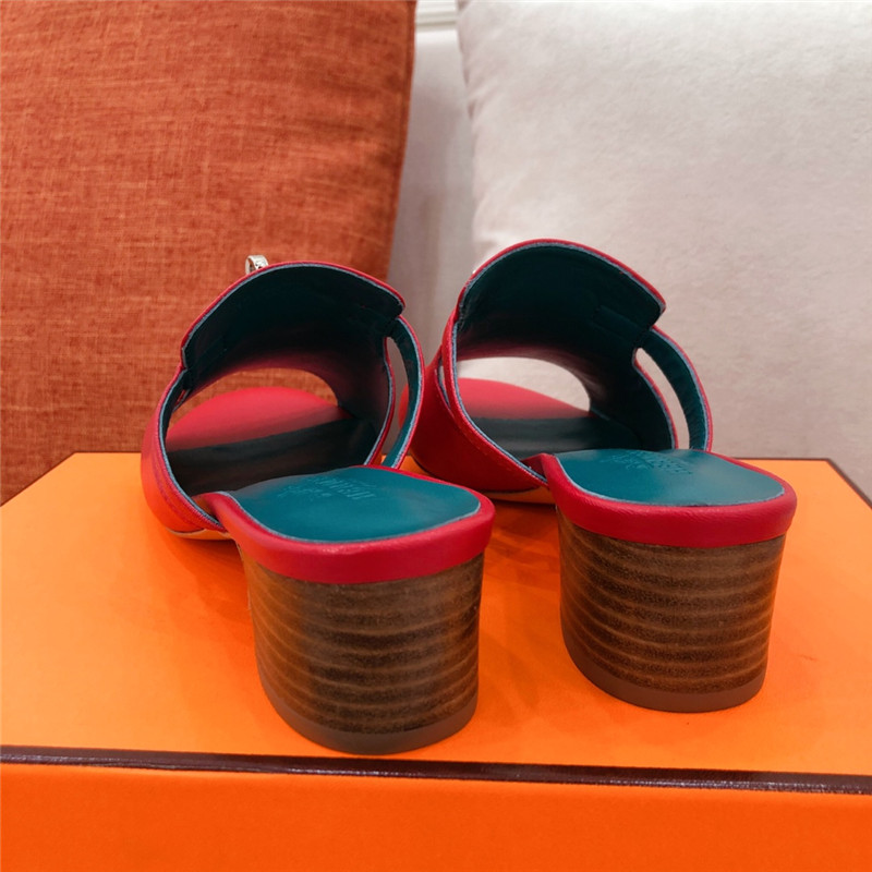 Hermes Sandals Dupe chunky heel sandals