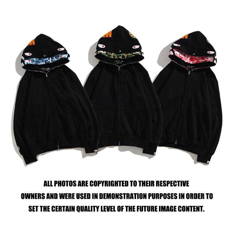 BAPE 2nd Shark Wide Full Zip Double Hoodie