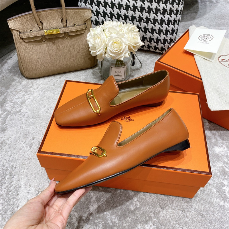 hermes muller flat shoes