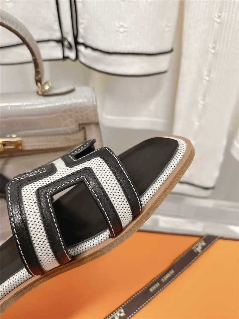 hermes flat sandals slippers