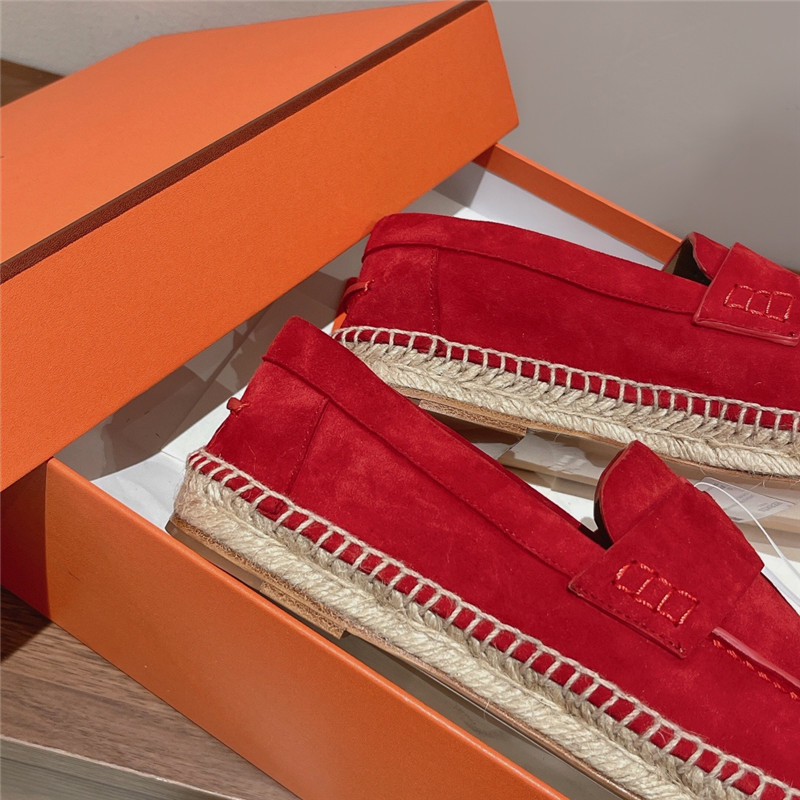 hermes classic flat loafers