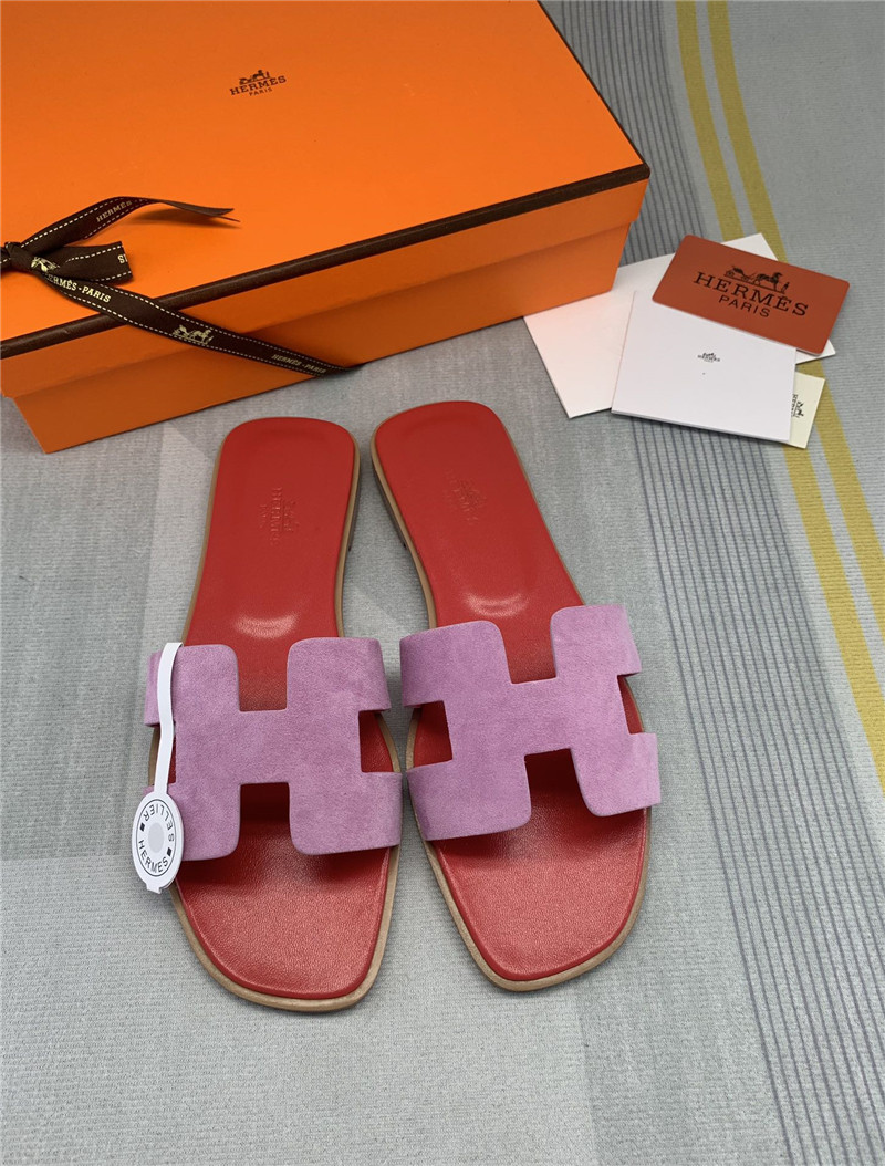 hermes flat H slippers womens