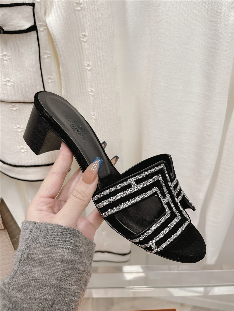 Hermes Sandals Dupe chunky heel sandals slippers