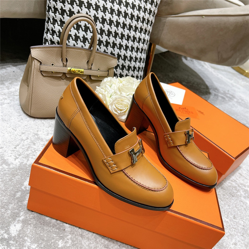 hermes dauphine mid heel mules