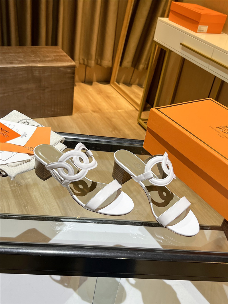 Hermes Sandals Dupe chunky heel sandals