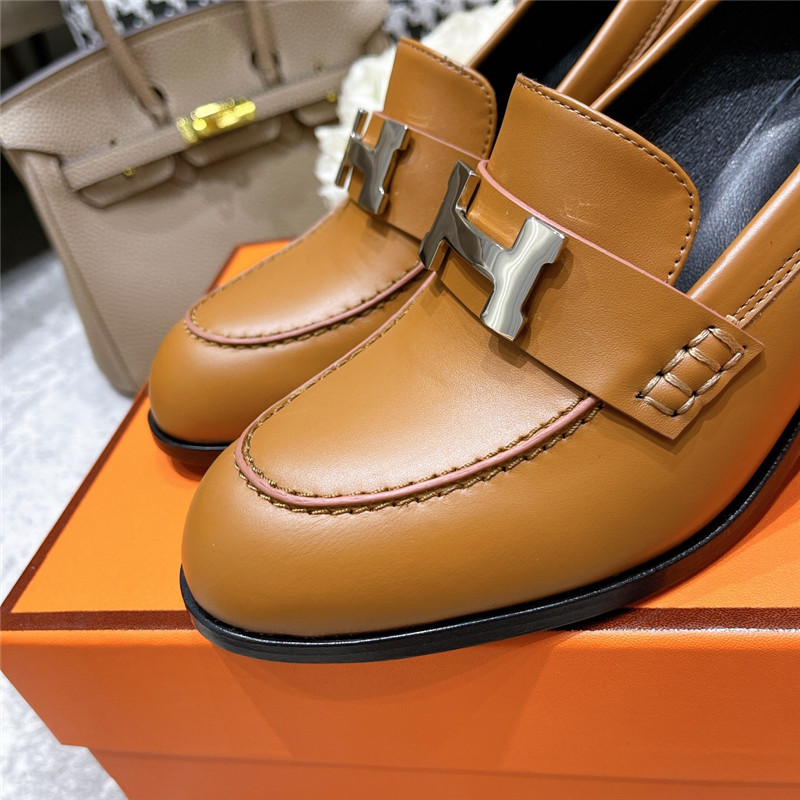 hermes dauphine mid heel mules