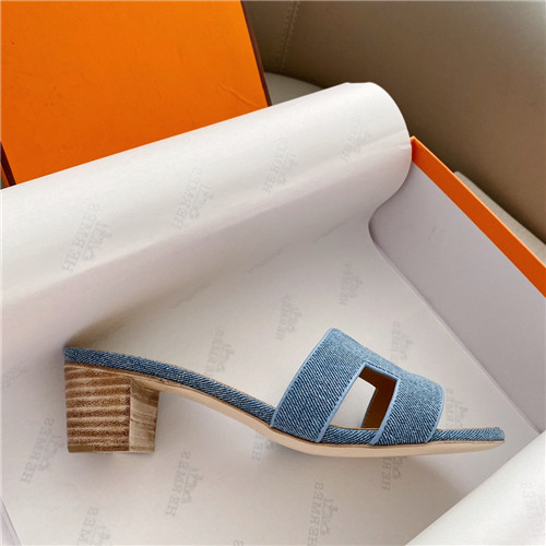 hermes oasis denim sandals