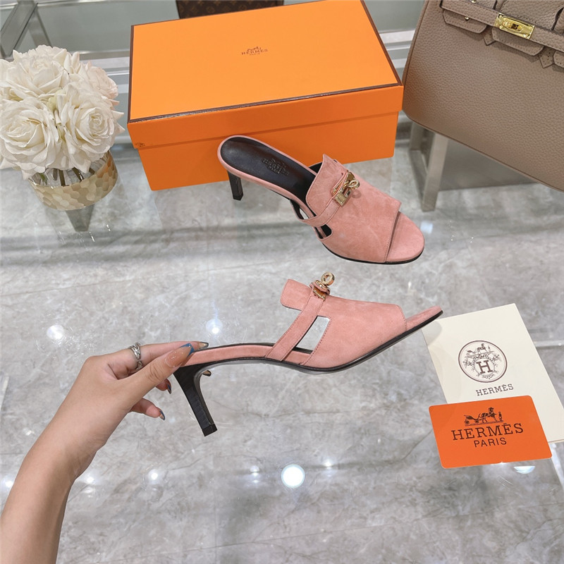 Hermes Sandals Dupe spring and summer new texture sandals