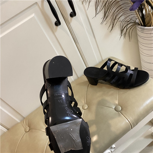 Hermes Sandals Dupe block heel