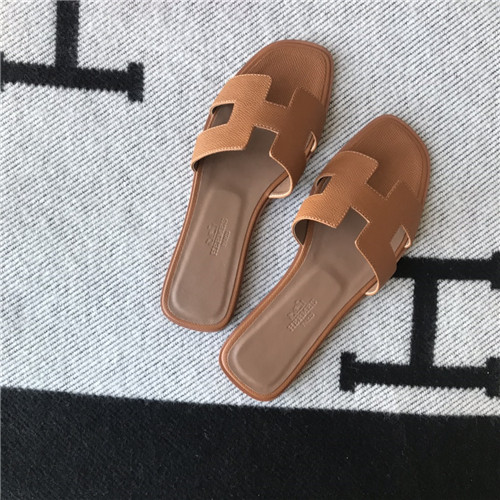 hermes flat slippers womens