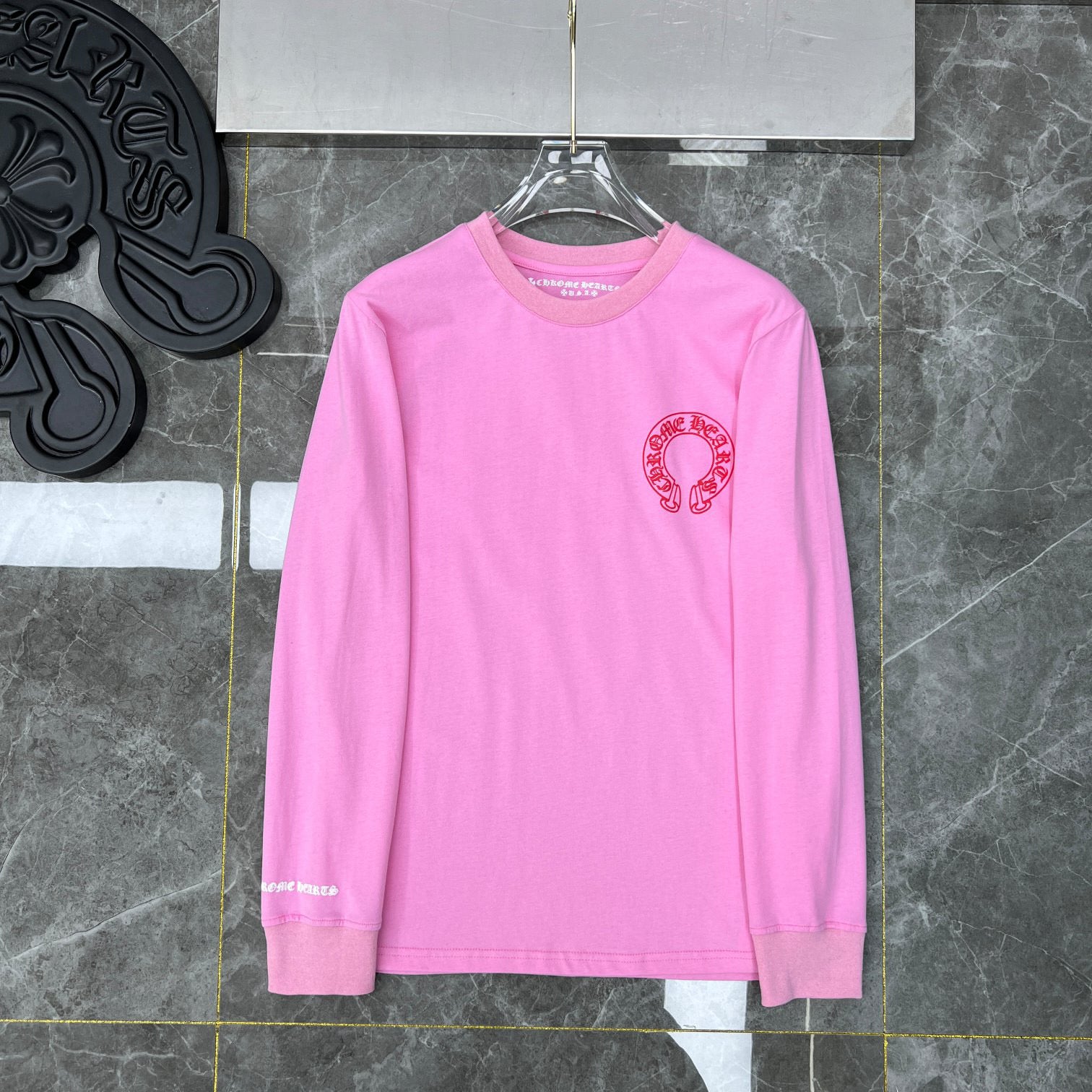 Chrome Hearts Replica Pink Long Sleeve