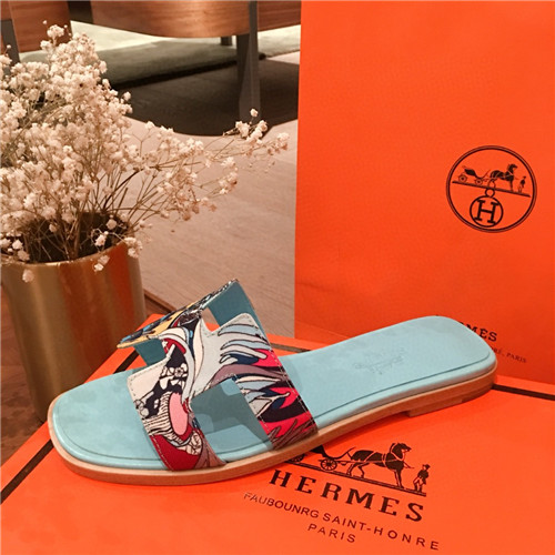 hermes flat slippers