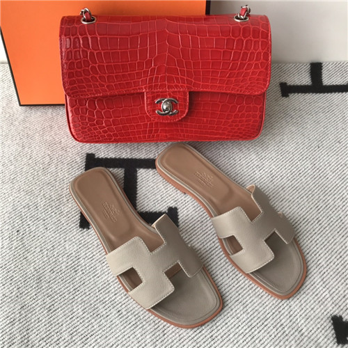 hermes flat slippers womens