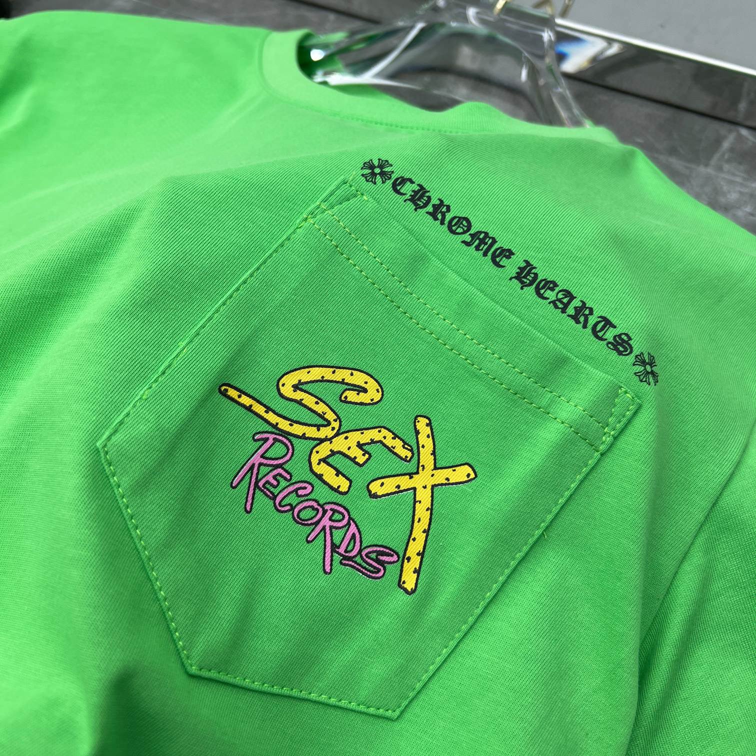 Chrome Hearts Replica Green Sex Records T-Shirt