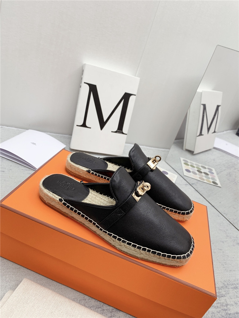 hermes loafer slippers