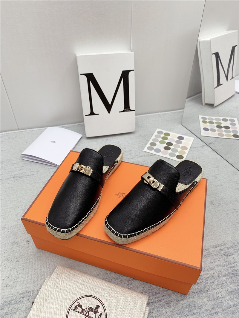 hermes loafer slippers