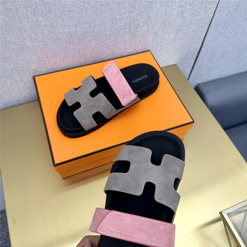 Hermès roll cake hair uncle slippers