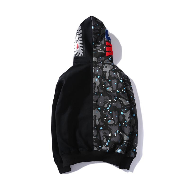 Bape Shark Camo Full Zip Hoodie