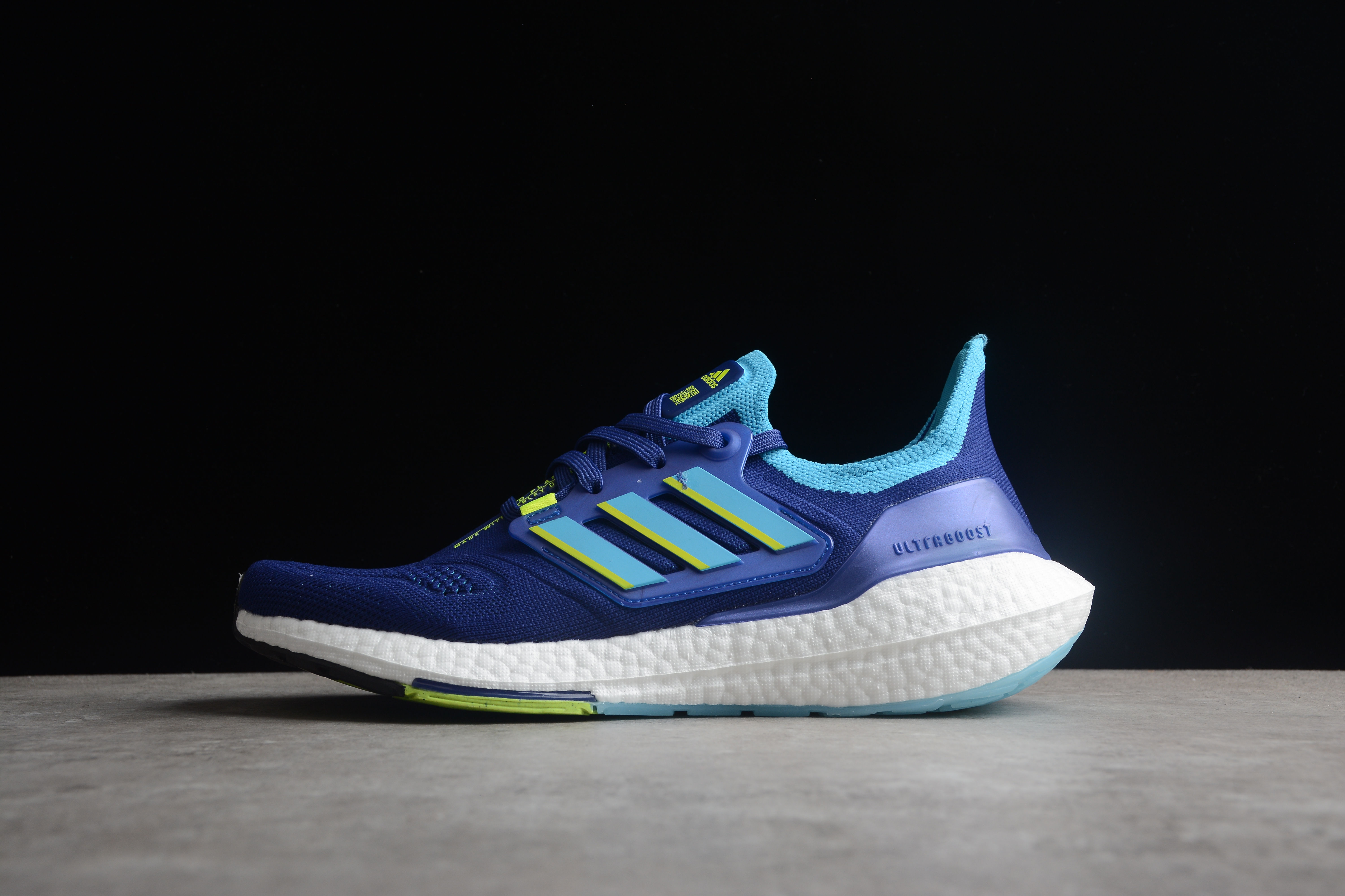 adidas Ultra Boost 22 Legacy Indigo Sky Solar Yellow GX9333