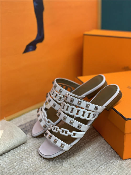 hermes flat slippers womens