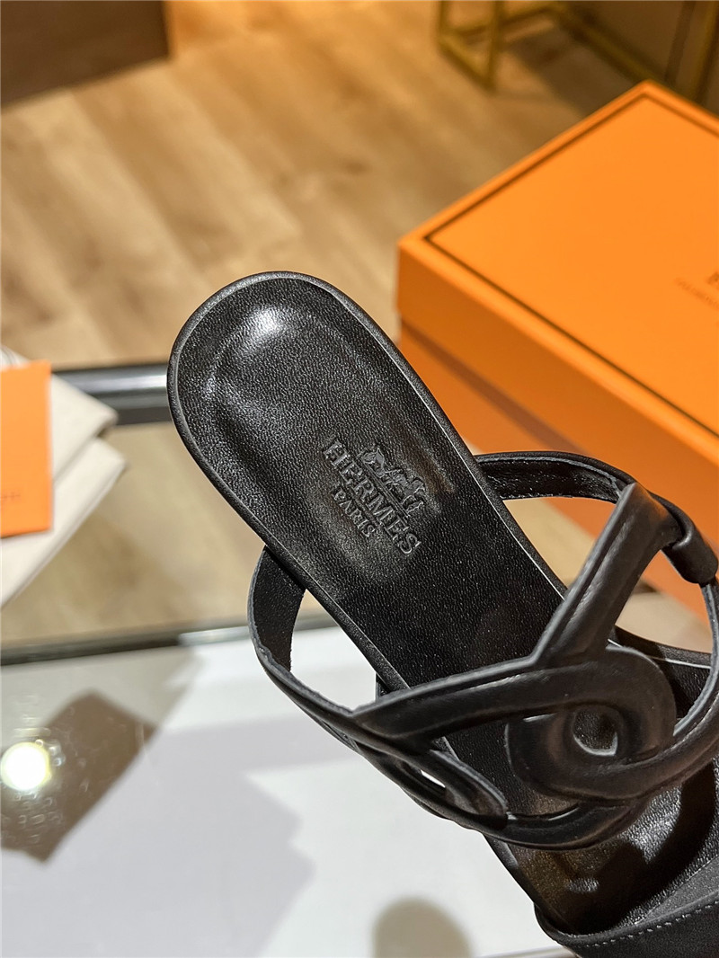 Hermes Sandals Dupe chunky heel sandals