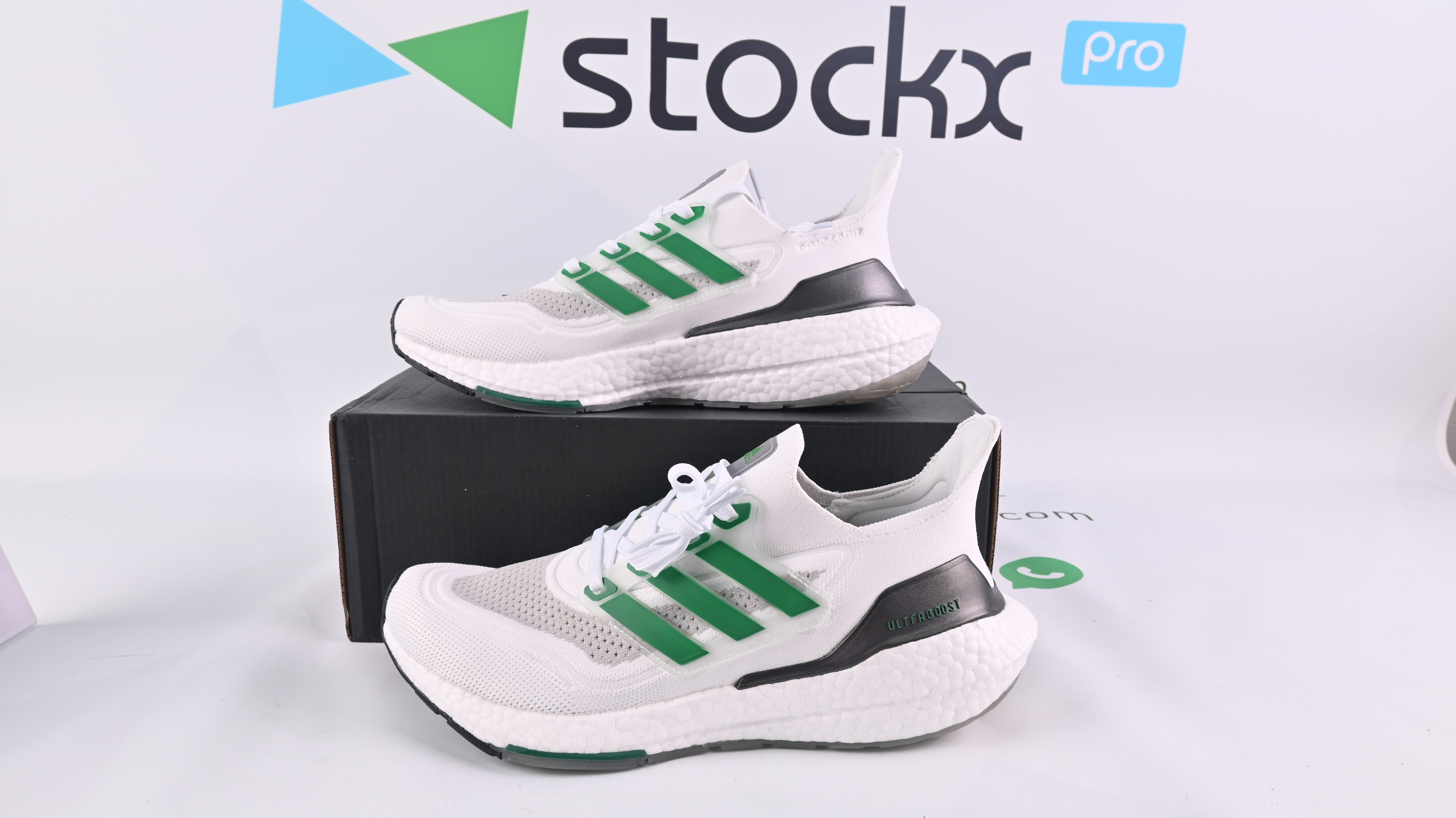 adidas Ultra Boost 21 White Sub Green FZ2326