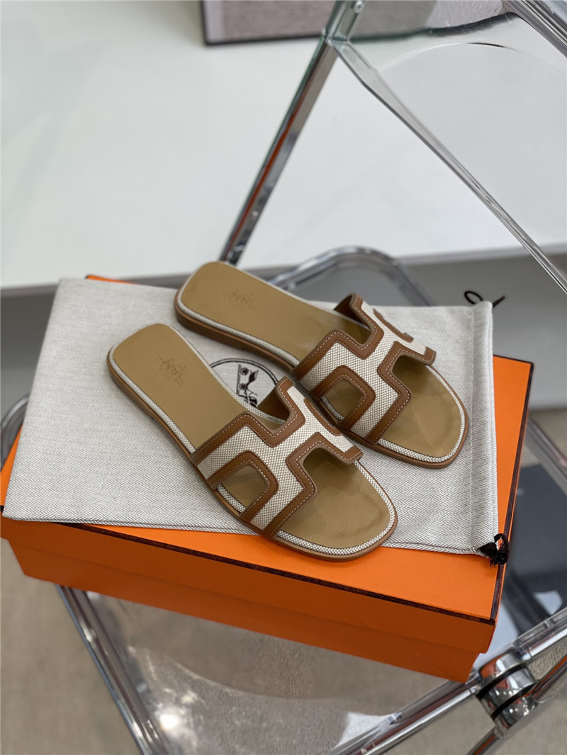 hermes flat slippers womens