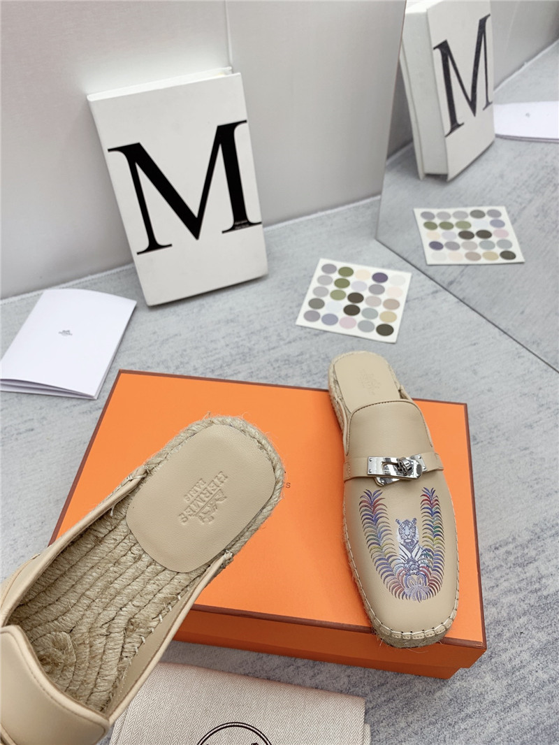 hermes loafer slippers