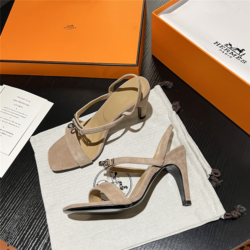 Hermes Sandals Dupe classic H high-heeled sandals