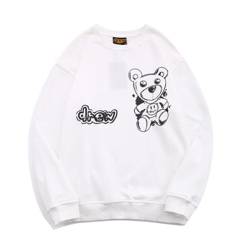 Drew House Long Sleeve Bear T-Shirt White #2536