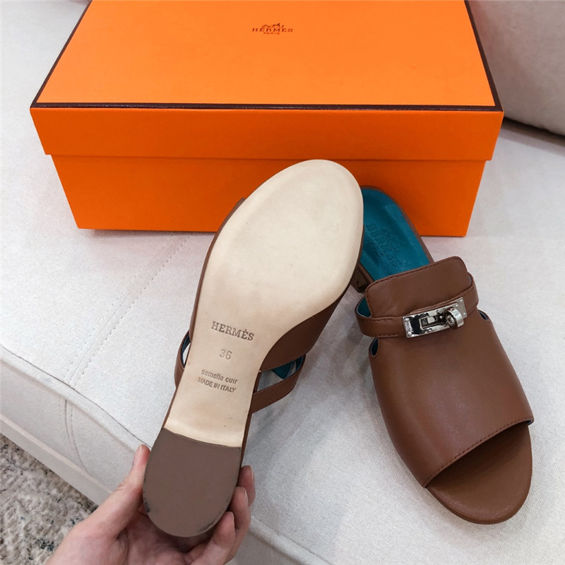 Hermes Sandals Dupe chunky heel sandals
