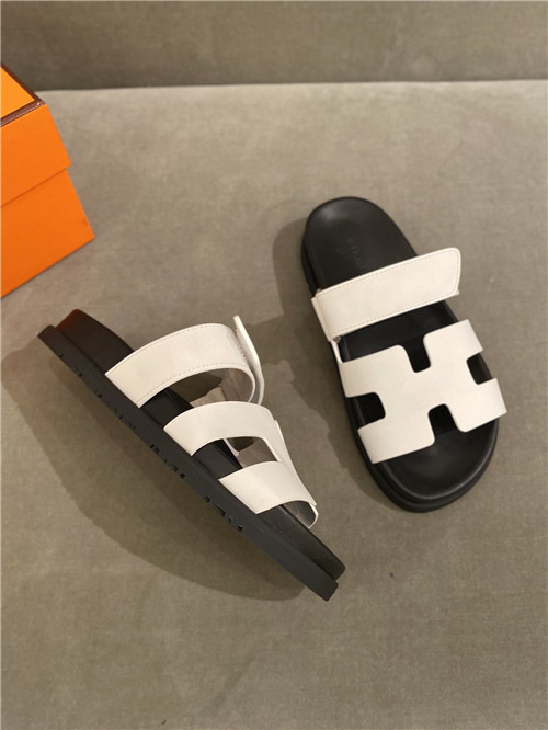 hermes h slippers women